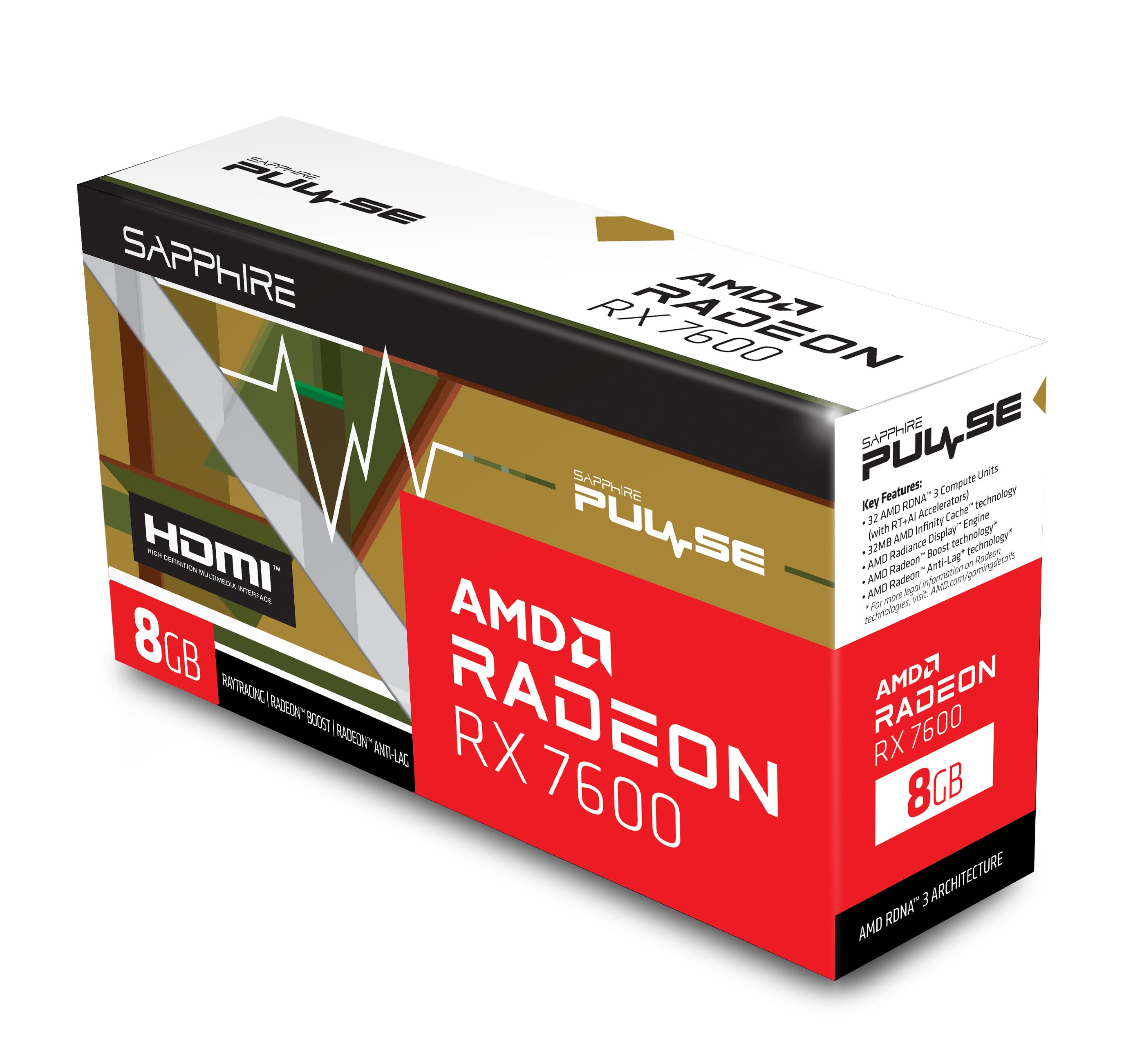 Sapphire RX7600 PULSE GAMING 8GB